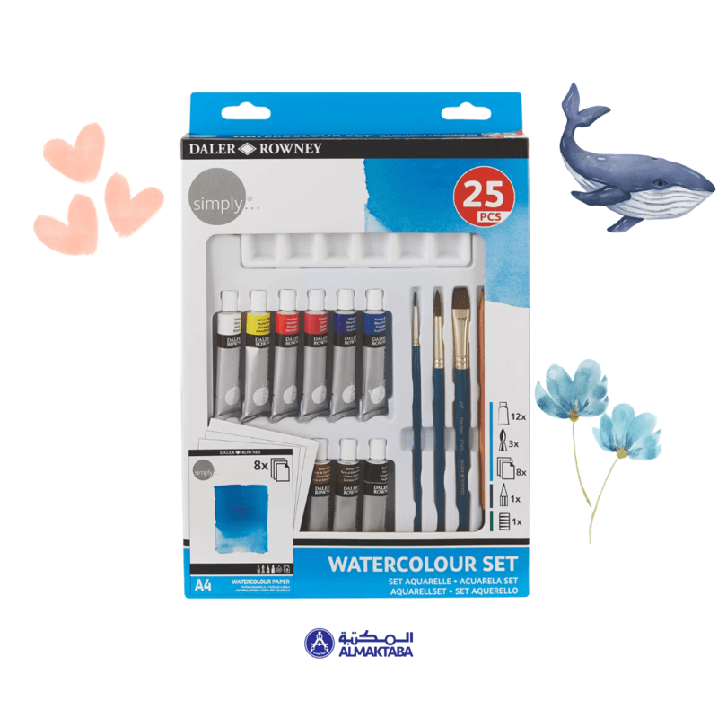 Daler Rowney Simply Watercolour Set Daler Rowney Simply Watercolour Set